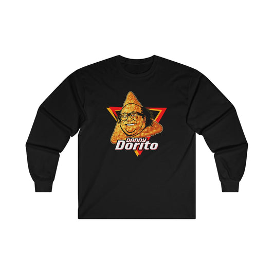 Danny Dorito Long Sleeve Graphic Tees Australia S / Black Graphic T-Shirt Australia -  Cool Graphic T-Shirts Online -  Danny Dorito Long Sleeve T-Shirt | Funny Long Sleeve Shirt