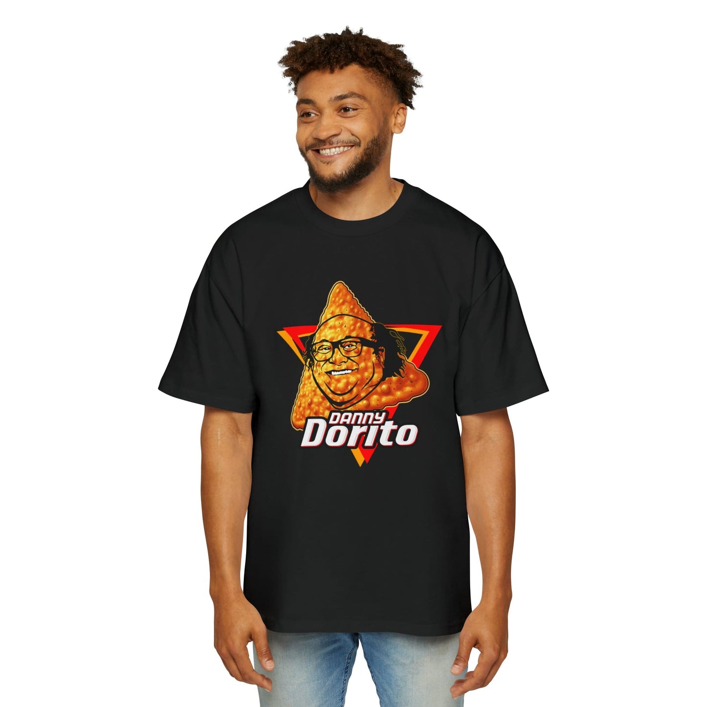 Danny Dorito Oversized Tee Graphic Tees Australia Black / S Graphic T-Shirt Australia -  Cool Graphic T-Shirts Online -  Danny Dorito Oversized Tee | Vintage 80's Graphic Tees Australia