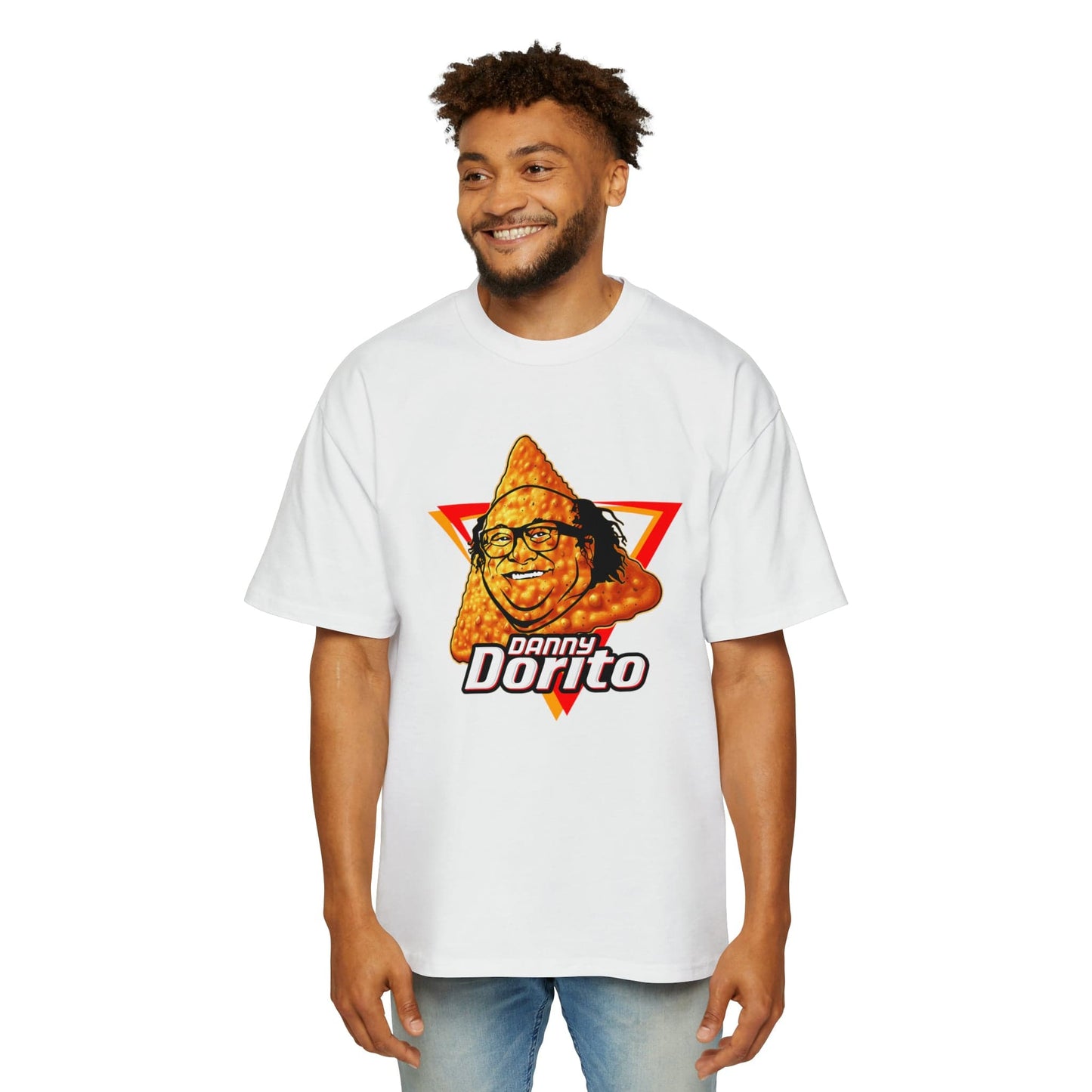 Danny Dorito Oversized Tee Graphic Tees Australia White / S Graphic T-Shirt Australia -  Cool Graphic T-Shirts Online -  Danny Dorito Oversized Tee | Vintage 80's Graphic Tees Australia