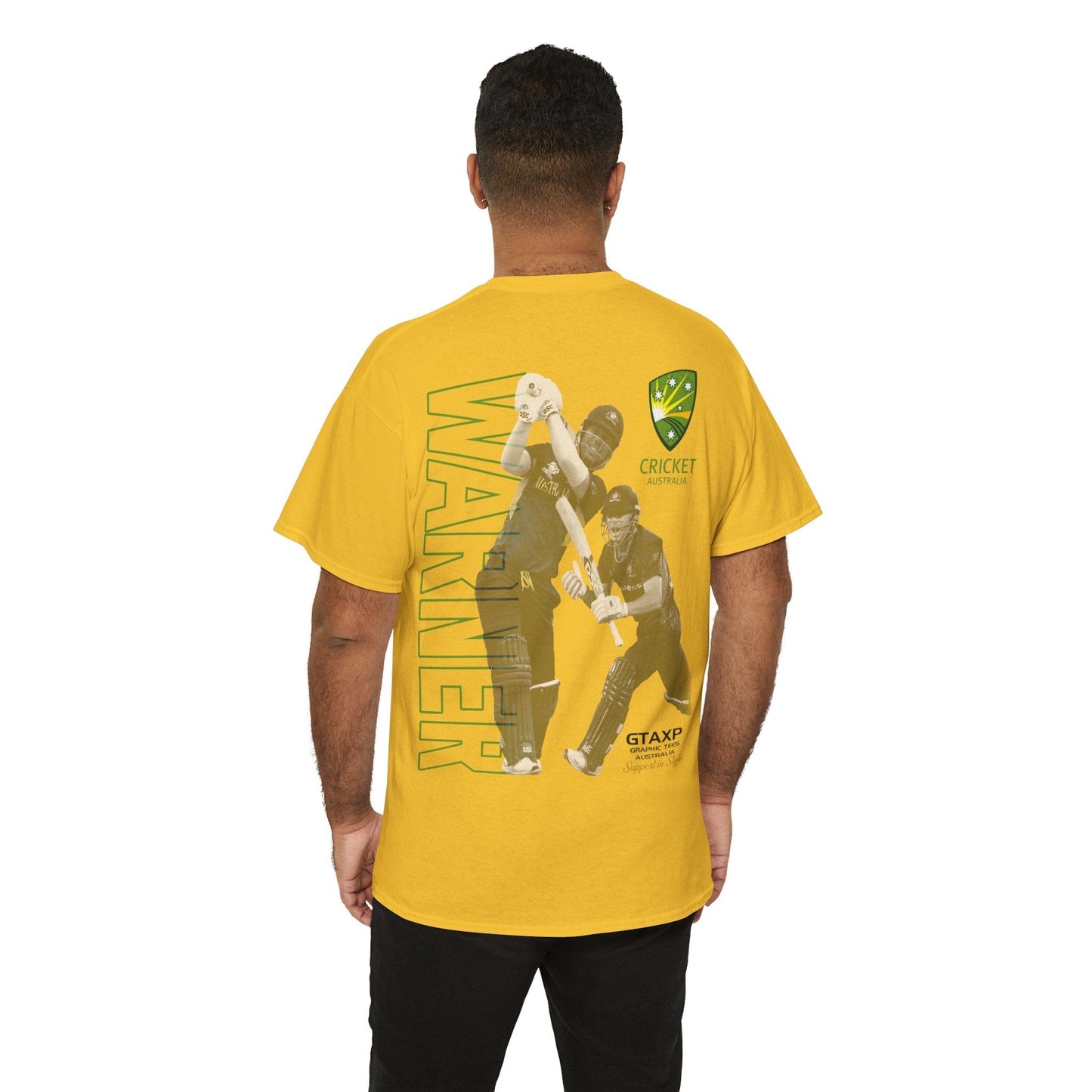 David Warner T20 World Cup Graphic Tee Graphic Tees Australia Daisy / S Graphic T-Shirt Australia -  Cool Graphic T-Shirts Online -  David Warner T20 World Cup T-Shirt | Cricket Merch Australia