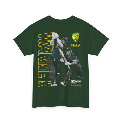 David Warner T20 World Cup Graphic Tee Graphic Tees Australia Graphic T-Shirt Australia -  Cool Graphic T-Shirts Online -  David Warner T20 World Cup T-Shirt | Cricket Merch Australia