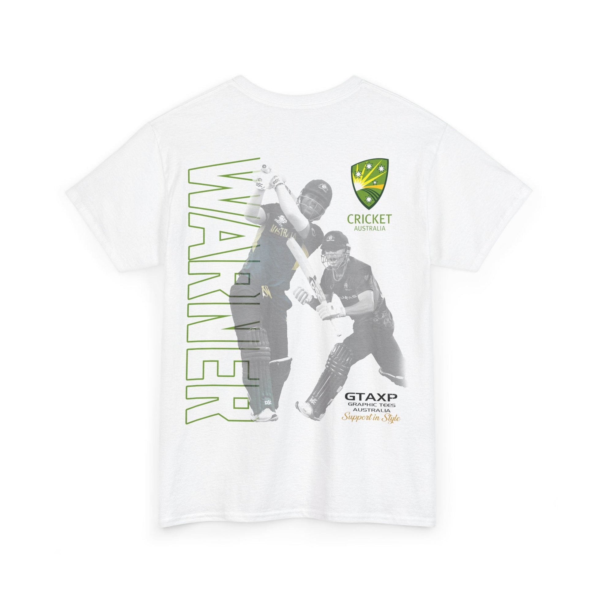 David Warner T20 World Cup Graphic Tee Graphic Tees Australia Graphic T-Shirt Australia -  Cool Graphic T-Shirts Online -  David Warner T20 World Cup T-Shirt | Cricket Merch Australia