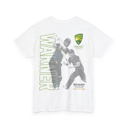 David Warner T20 World Cup Graphic Tee Graphic Tees Australia Graphic T-Shirt Australia -  Cool Graphic T-Shirts Online -  David Warner T20 World Cup T-Shirt | Cricket Merch Australia