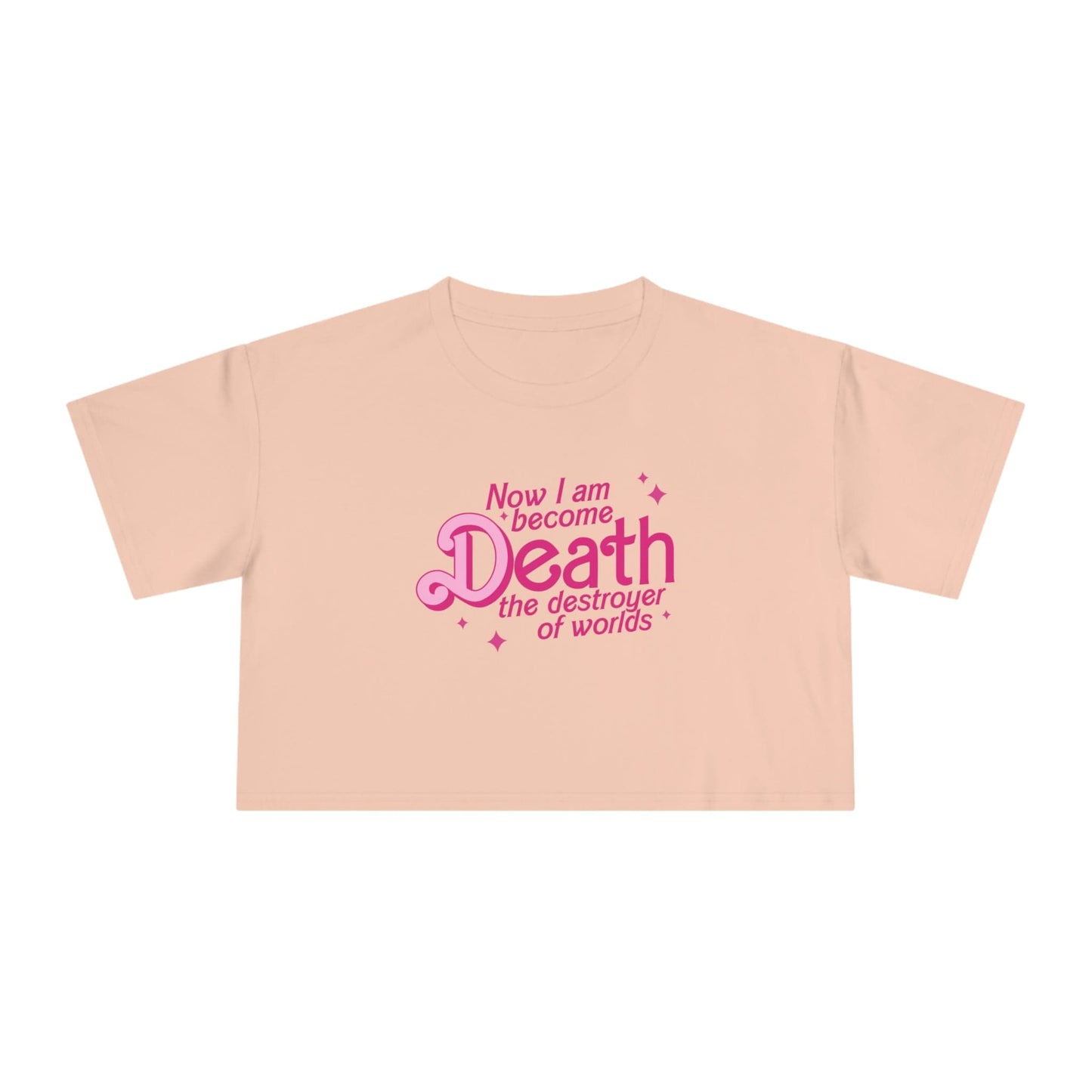 Death Destroyer Of Worlds Crop Tee Graphic Tees Australia Graphic T-Shirt Australia -  Cool Graphic T-Shirts Online - 