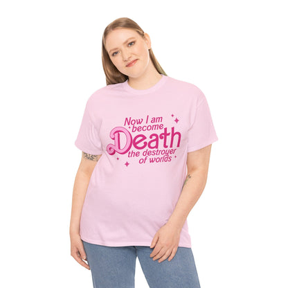 Death Destroyer Of Worlds Graphic Tee Graphic Tees Australia Light Pink / S Graphic T-Shirt Australia -  Cool Graphic T-Shirts Online -  Death Destroyer Of Worlds T-Shirt | Cool Graphic T-shirts Online