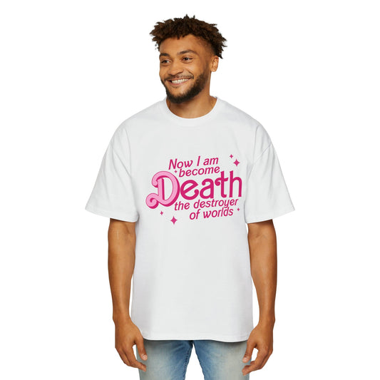 Death Destroyer Of Worlds Oversized Tee Graphic Tees Australia White / S Graphic T-Shirt Australia -  Cool Graphic T-Shirts Online - 