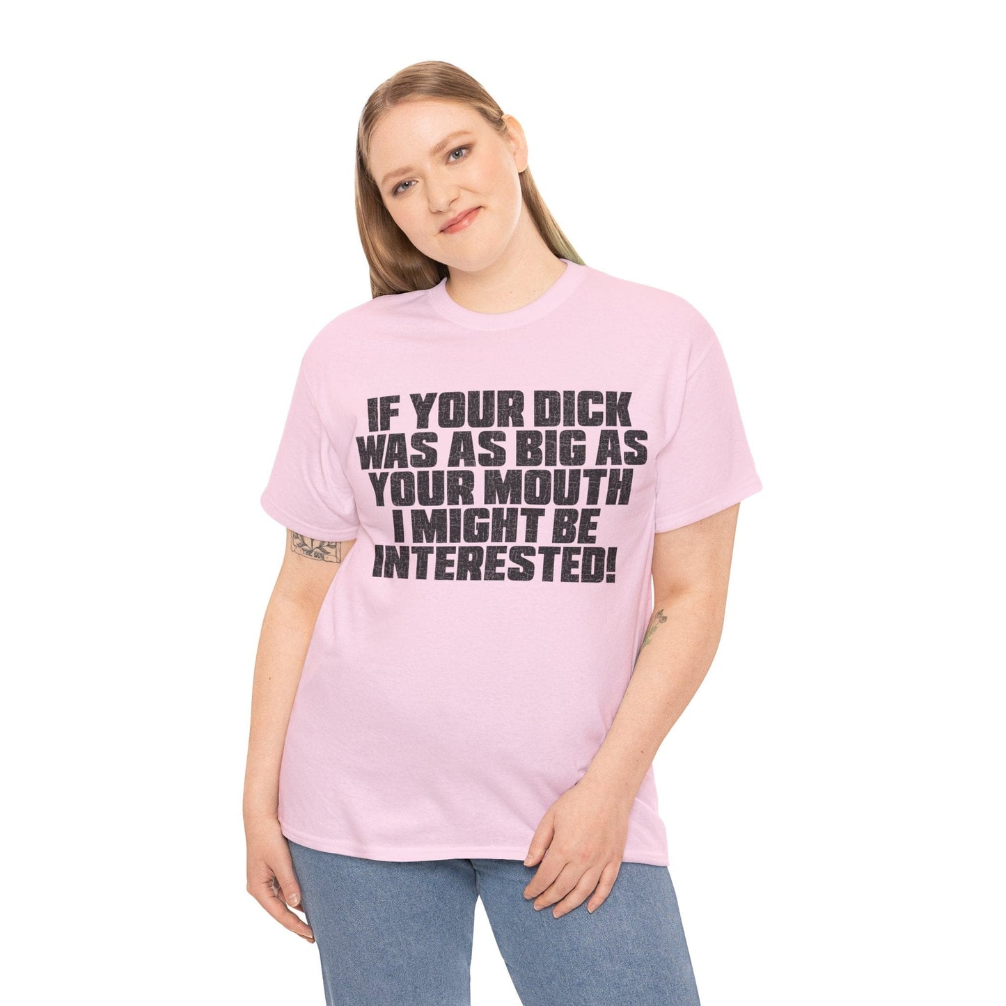 Dick Was As Big As Your Mouth Graphic Tee Graphic Tees Australia Graphic T-Shirt Australia -  Cool Graphic T-Shirts Online -  Dick Was As Big As Your Mouth T-Shirt | Offensive T-Shirts Australia