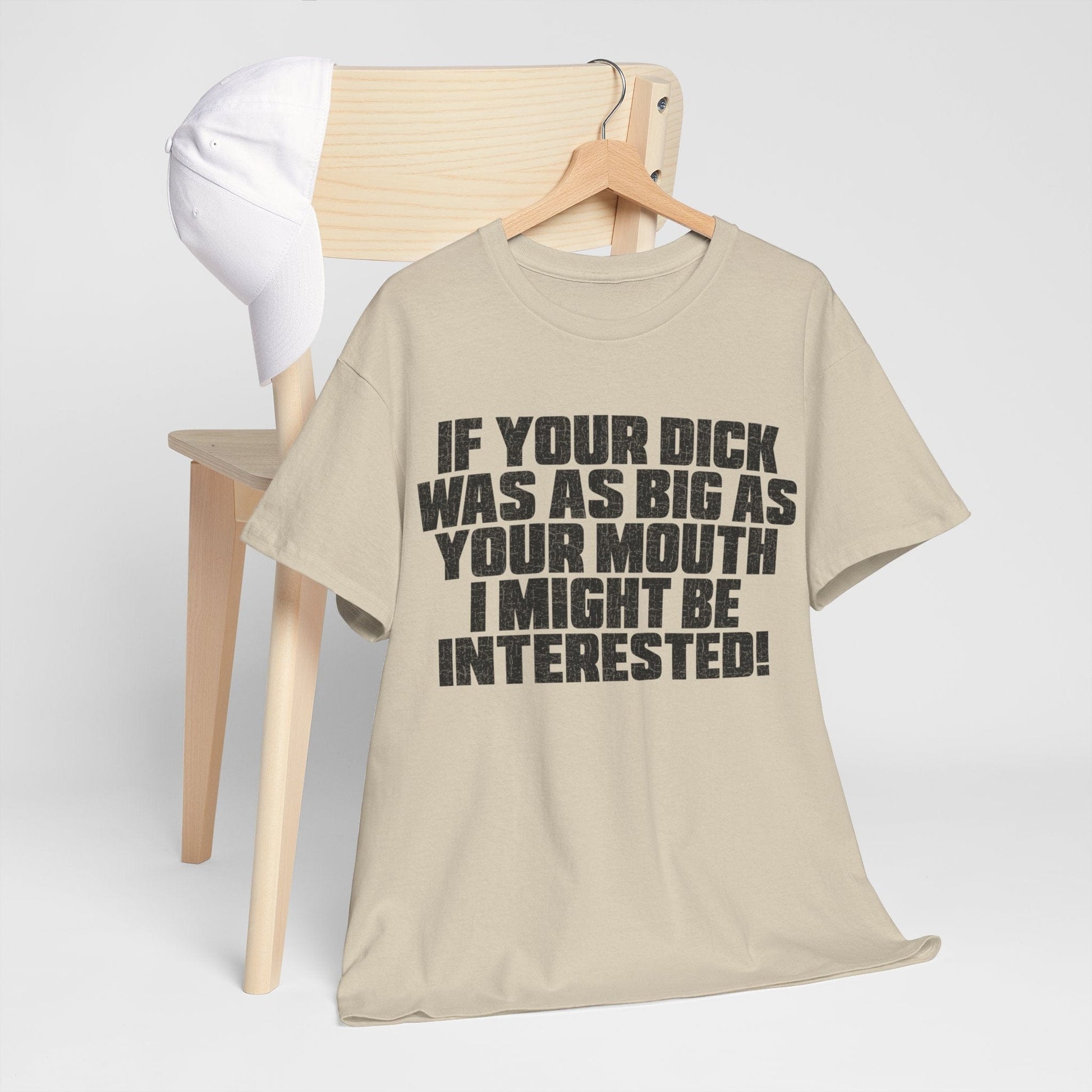 Dick Was As Big As Your Mouth Graphic Tee Graphic Tees Australia Graphic T-Shirt Australia -  Cool Graphic T-Shirts Online -  Dick Was As Big As Your Mouth T-Shirt | Offensive T-Shirts Australia