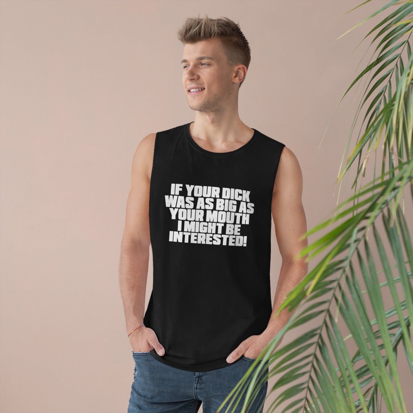 Dick Was As Big As Your Mouth Tank Top Graphic Tees Australia Graphic T-Shirt Australia -  Cool Graphic T-Shirts Online - 