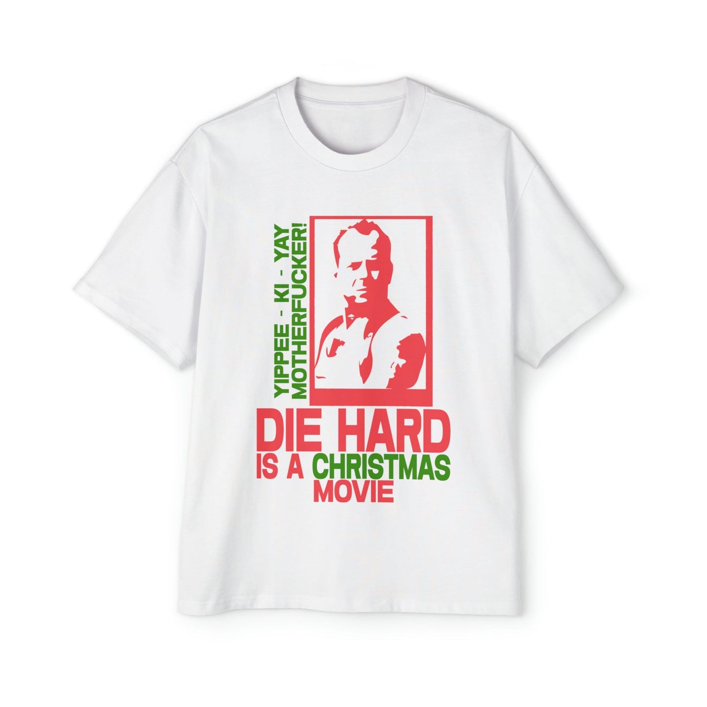 Die Hard Is A Christmas Movie Oversized Tee Graphic Tees Australia Graphic T-Shirt Australia -  Cool Graphic T-Shirts Online - 