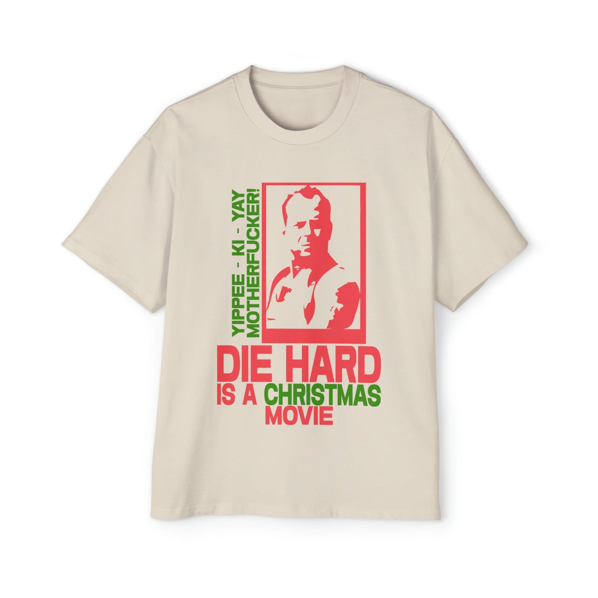 Die Hard Is A Christmas Movie Oversized Tee Graphic Tees Australia Graphic T-Shirt Australia -  Cool Graphic T-Shirts Online - 