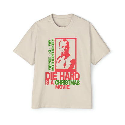 Die Hard Is A Christmas Movie Oversized Tee Graphic Tees Australia Graphic T-Shirt Australia -  Cool Graphic T-Shirts Online - 