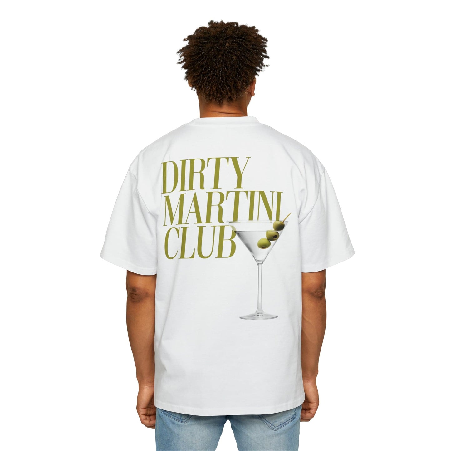 Dirty Martini Club Oversized Tee Graphic Tees Australia White / S Graphic T-Shirt Australia -  Cool Graphic T-Shirts Online - 