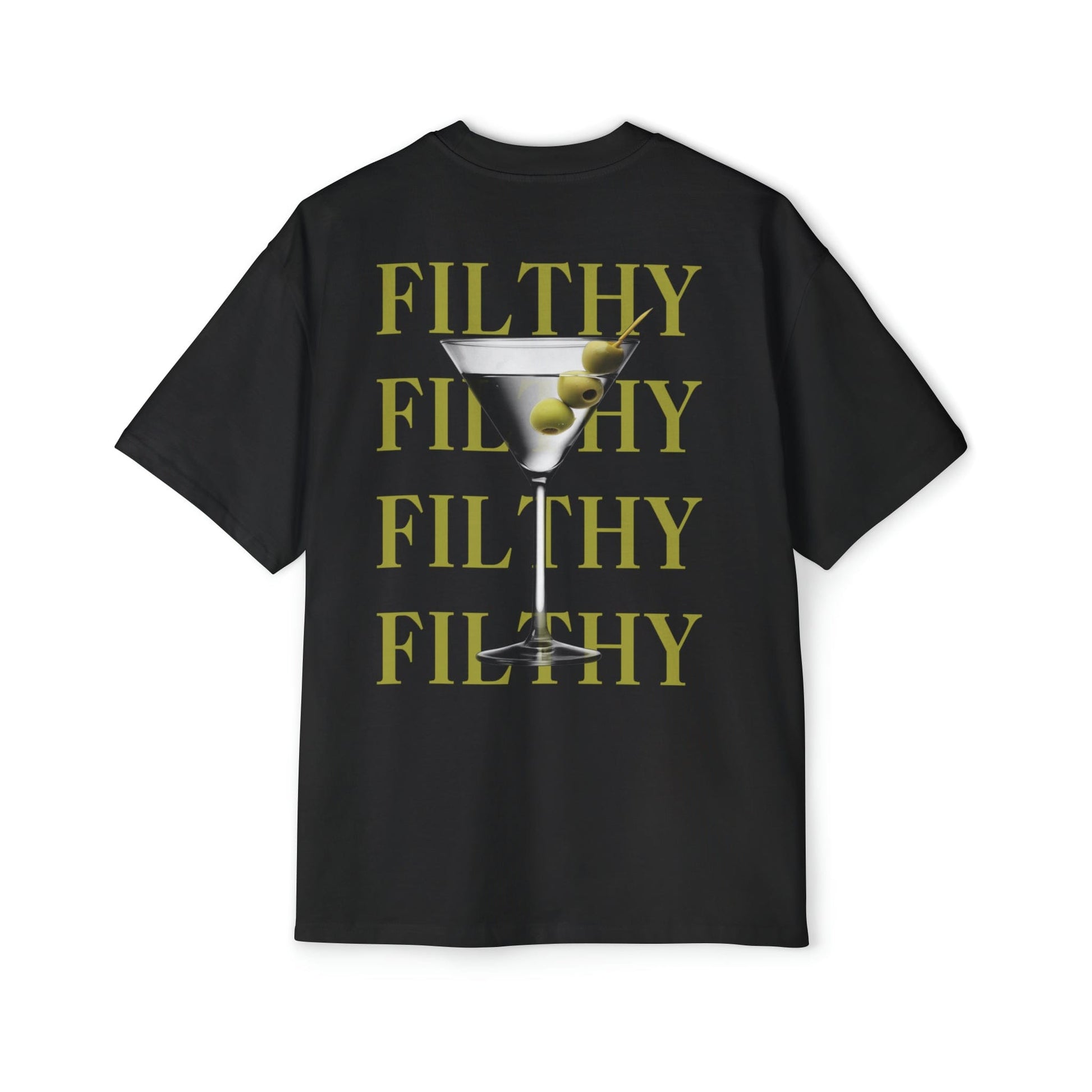 Dirty Martini Filthy Oversized Tee Graphic Tees Australia Black / S Graphic T-Shirt Australia -  Cool Graphic T-Shirts Online -  Dirty Martini Filthy Oversized Tee | Oversized T-Shirts Australia