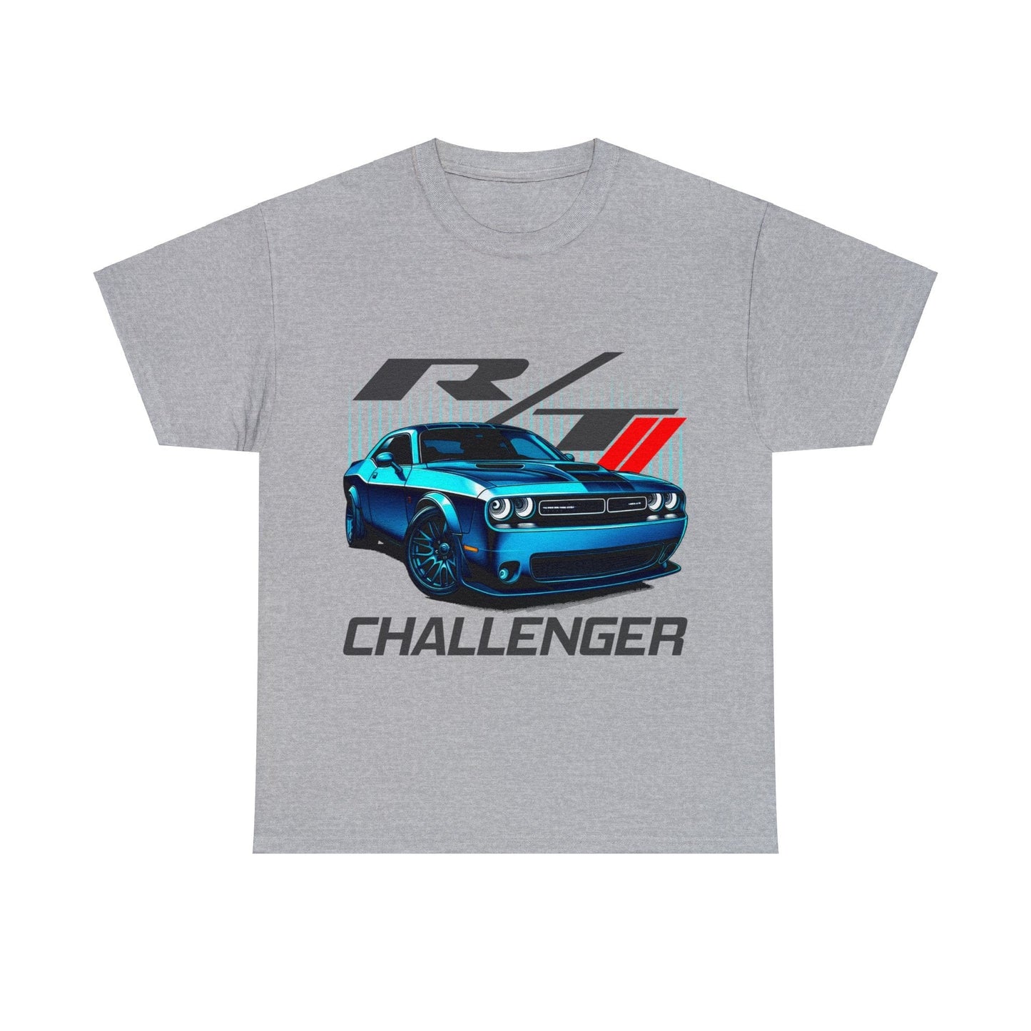 Dodge Challenger Electric Blue Graphic Tee Graphic Tees Australia Sport Grey / S Graphic T-Shirt Australia -  Cool Graphic T-Shirts Online -  Dodge Challenger T-Shirt | JDM Racewear T-Shirt Australia