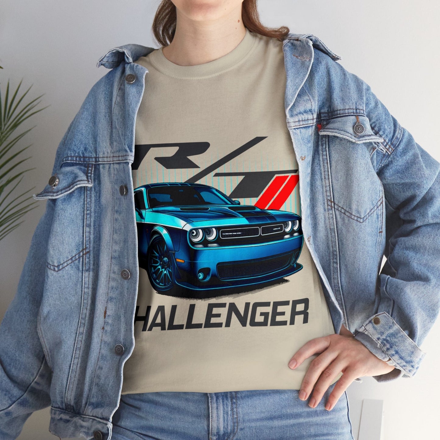 Dodge Challenger Electric Blue Graphic Tee Graphic Tees Australia Graphic T-Shirt Australia -  Cool Graphic T-Shirts Online -  Dodge Challenger T-Shirt | JDM Racewear T-Shirt Australia