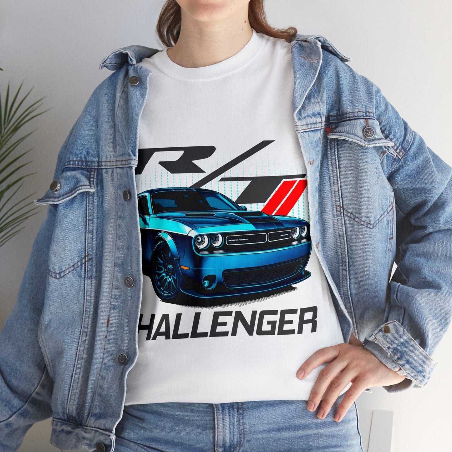 Dodge Challenger Electric Blue Graphic Tee Graphic Tees Australia Graphic T-Shirt Australia -  Cool Graphic T-Shirts Online -  Dodge Challenger T-Shirt | JDM Racewear T-Shirt Australia