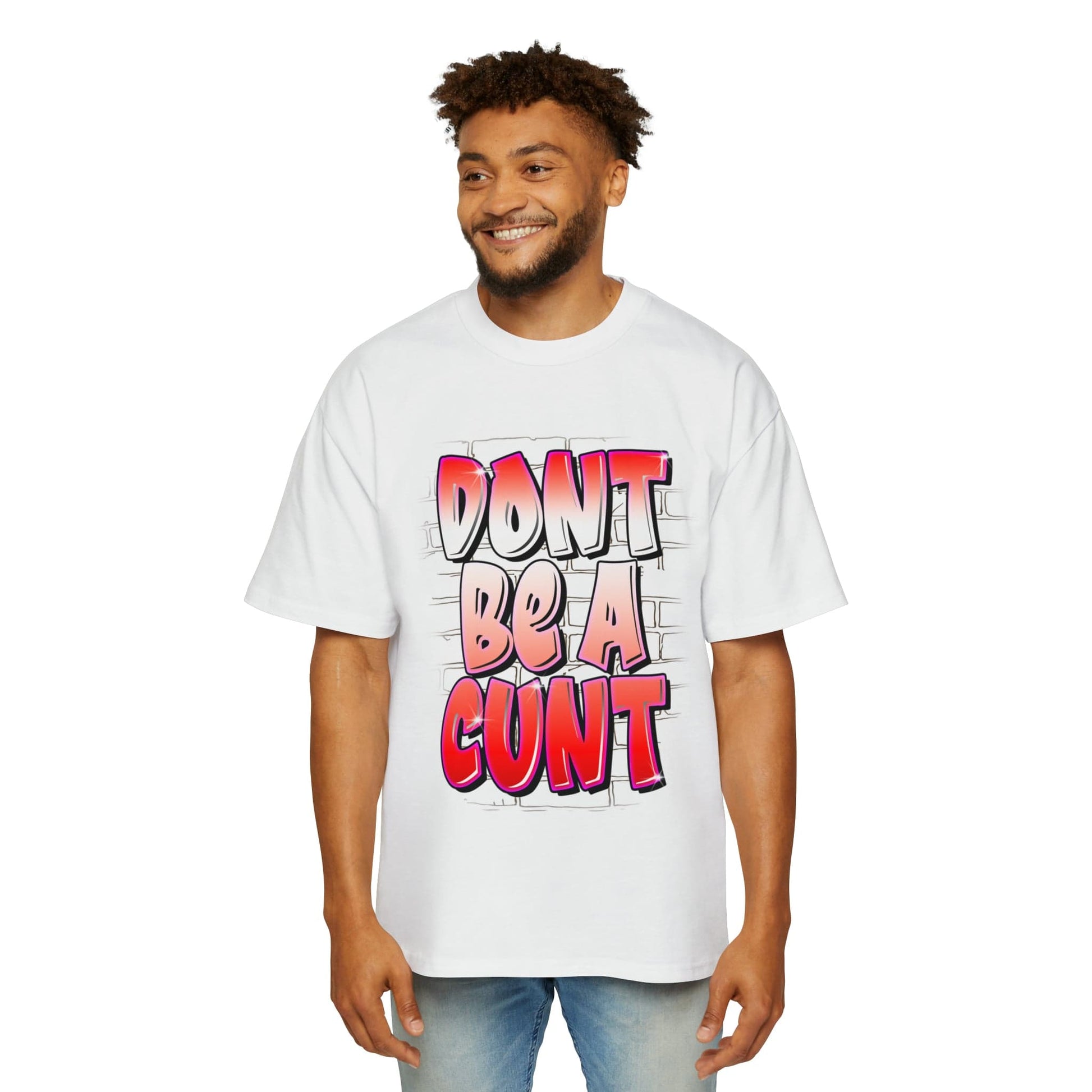 Dont Be A Cunt Oversized Tee Graphic Tees Australia White / S Graphic T-Shirt Australia -  Cool Graphic T-Shirts Online -  Dont Be A Cunt Oversized Tee | Rude & Offensive T-Shirts Australia