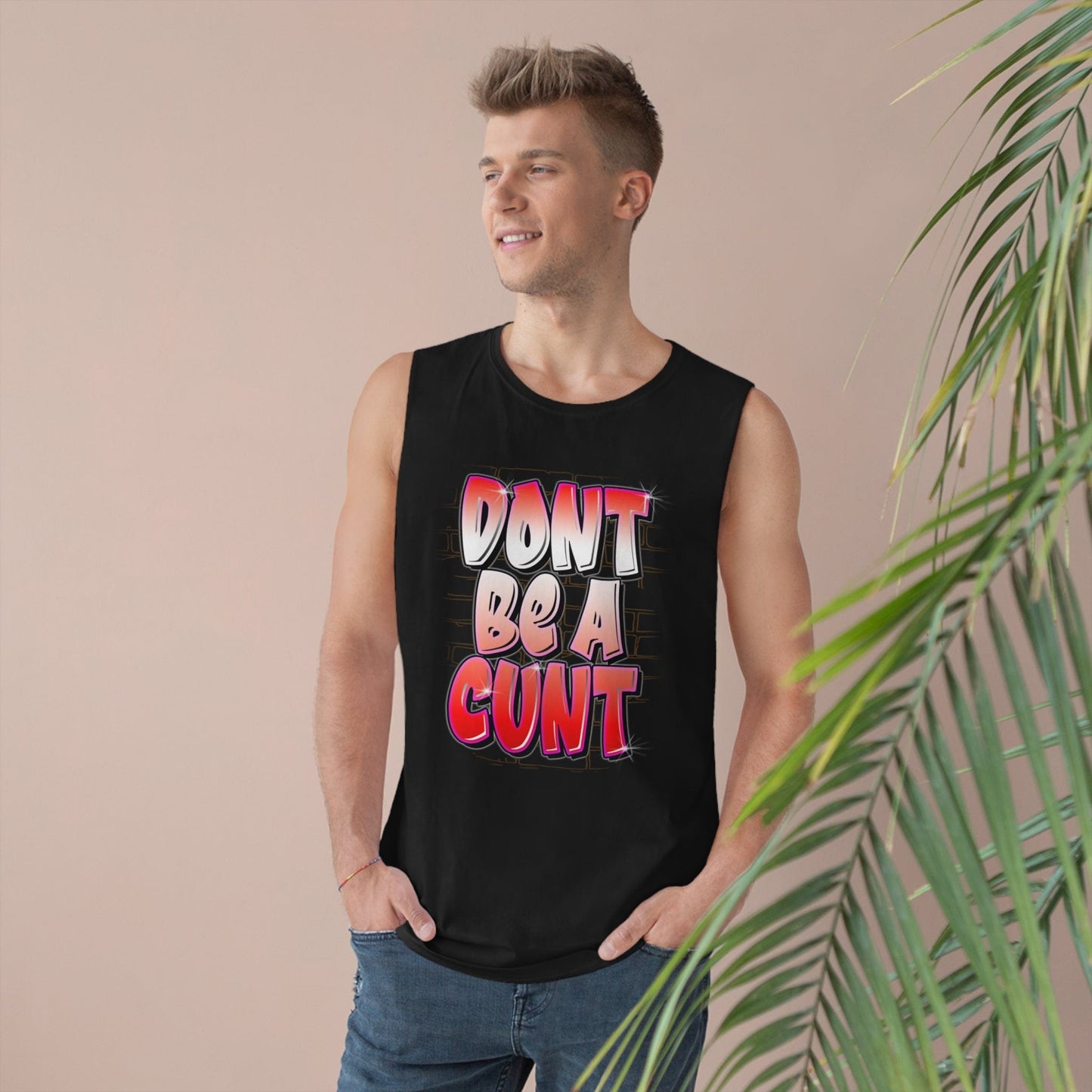 Dont Be A Cunt Tank Top Graphic Tees Australia Black / XS Graphic T-Shirt Australia -  Cool Graphic T-Shirts Online -  Dont Be A Cunt Tank Top | Funny Offensive Tank Tops Australia