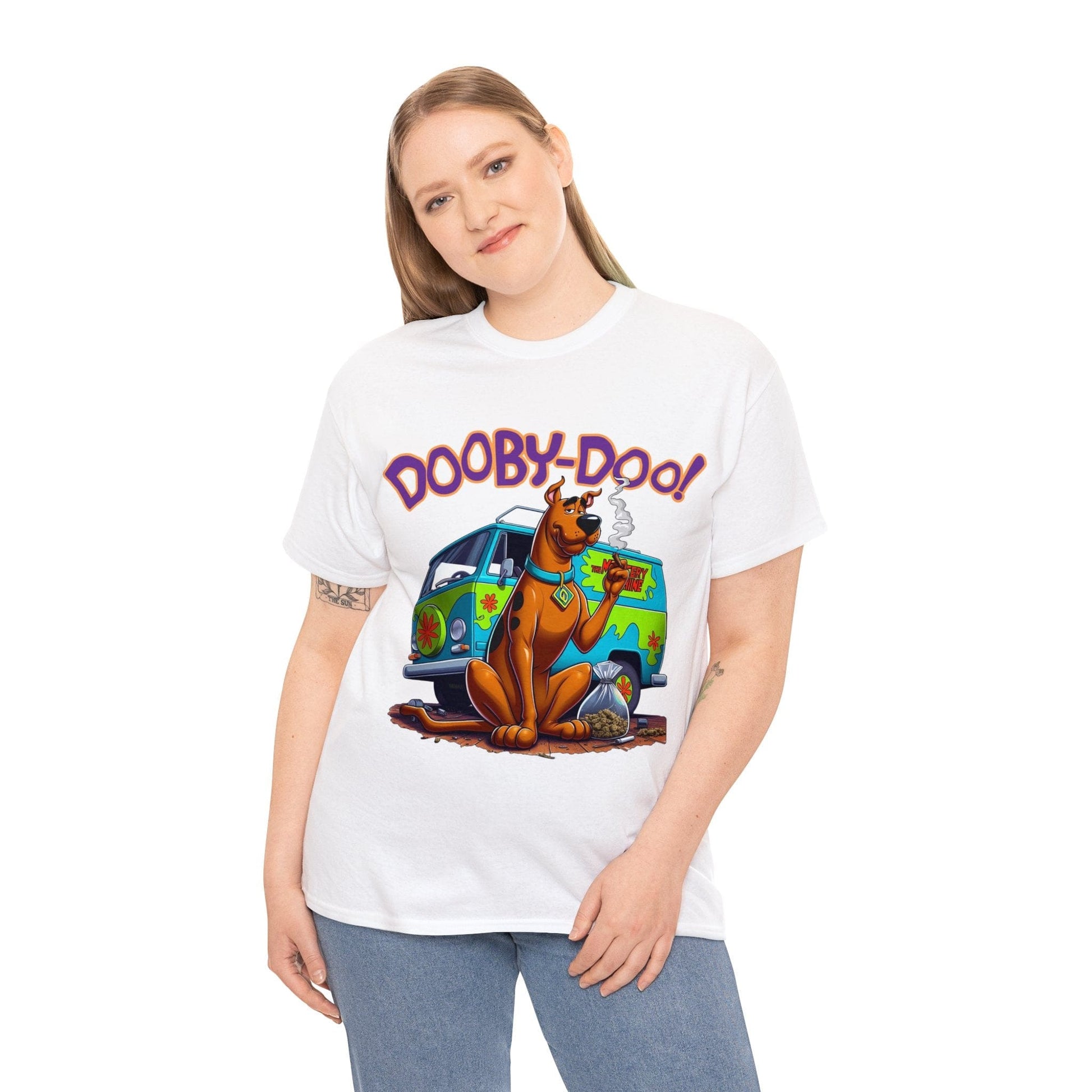 Dooby Doo Graphic Tee Graphic Tees Australia Graphic T-Shirt Australia -  Cool Graphic T-Shirts Online -  Dooby Doo T-Shirt | Weed Stoner 420 T-Shirts