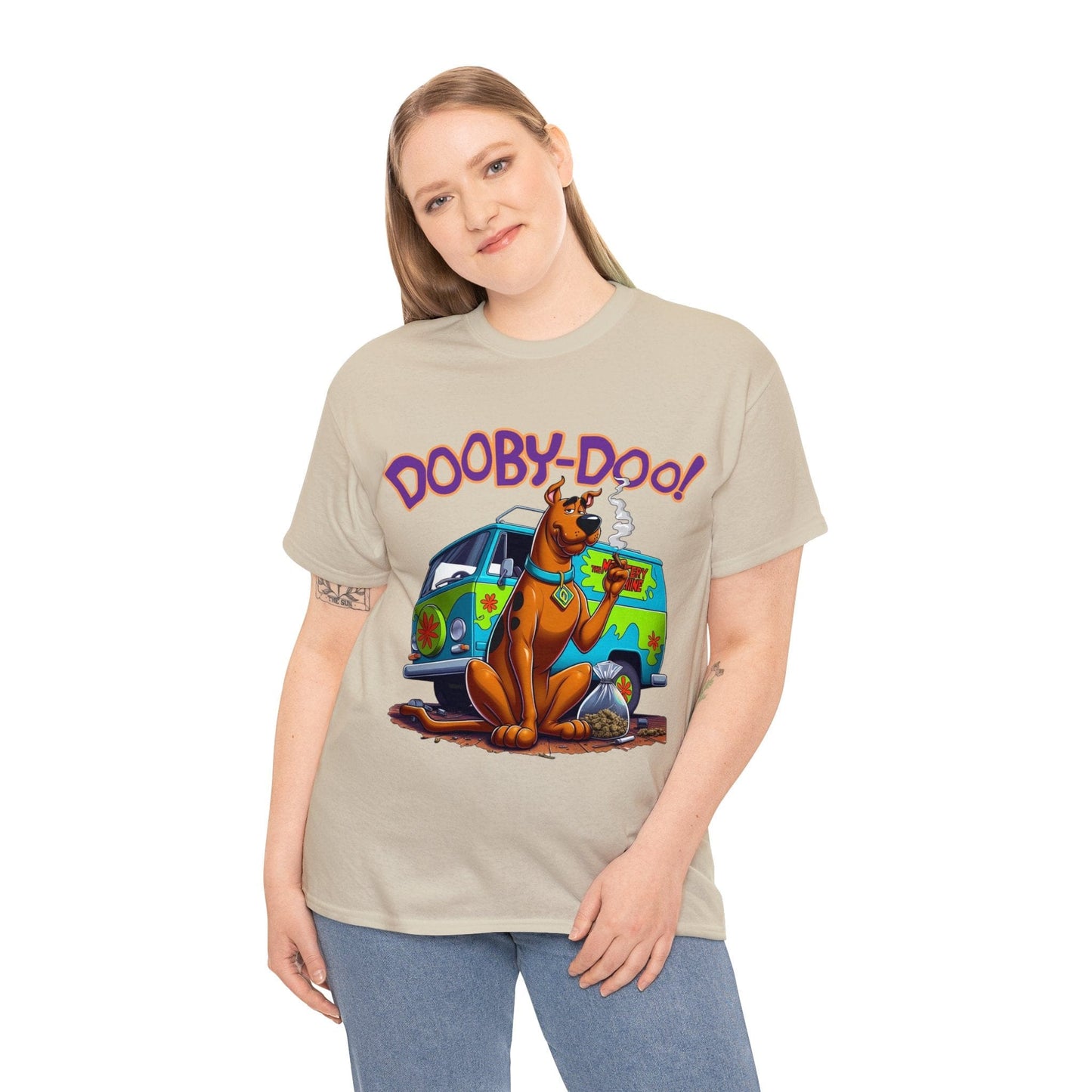 Dooby Doo Graphic Tee Graphic Tees Australia Graphic T-Shirt Australia -  Cool Graphic T-Shirts Online -  Dooby Doo T-Shirt | Weed Stoner 420 T-Shirts