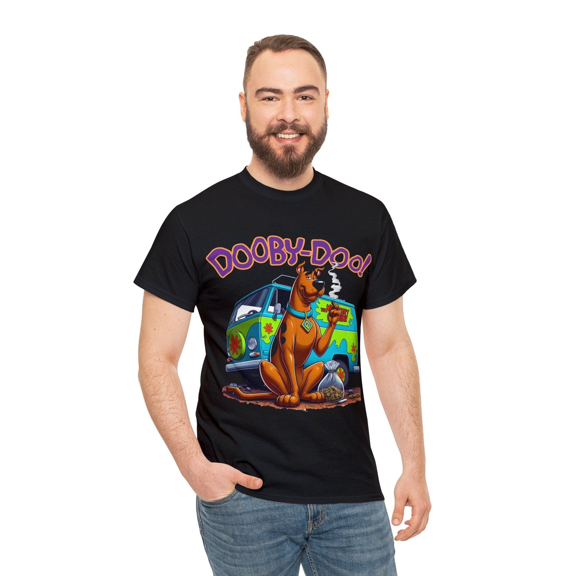 Dooby Doo Graphic Tee Graphic Tees Australia Graphic T-Shirt Australia -  Cool Graphic T-Shirts Online -  Dooby Doo T-Shirt | Weed Stoner 420 T-Shirts