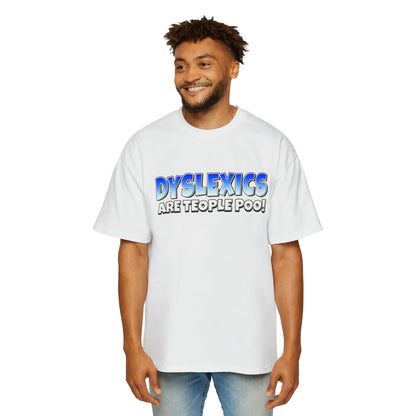 Dyslexics Are Teople Poo Oversized Tee Graphic Tees Australia White / S Graphic T-Shirt Australia -  Cool Graphic T-Shirts Online -  Dyslexics Are Teople Poo Oversized Tee | Funny T-Shirts Australia