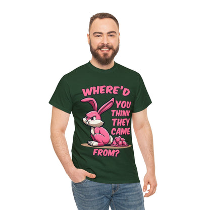 Easter Bunny Graphic Tee Graphic Tees Australia Forest Green / S Graphic T-Shirt Australia -  Cool Graphic T-Shirts Online -  Easter Bunny T-Shirt | Funny Graphic T-Shirts Australia