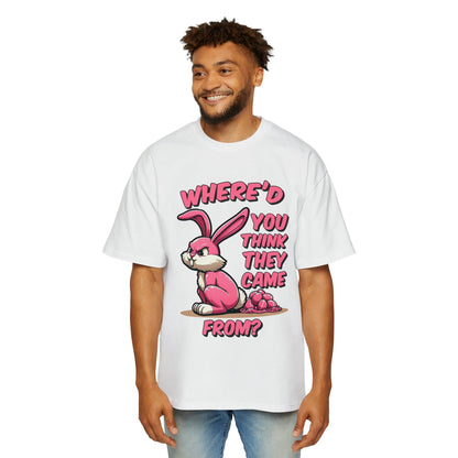 Easter Bunny Oversized Tee Graphic Tees Australia White / S Graphic T-Shirt Australia -  Cool Graphic T-Shirts Online -  Easter Bunny Oversized Tee | Funny T-Shirts Australia