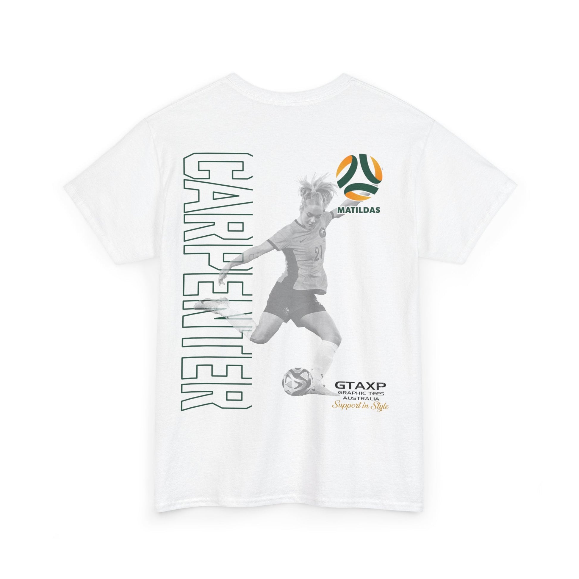 Ellie Carpenter Matildas Duo Graphic Tee Graphic Tees Australia Graphic T-Shirt Australia -  Cool Graphic T-Shirts Online -  Ellie Carpenter Matildas Duo T-Shirt | Matildas T-Shirts Australia