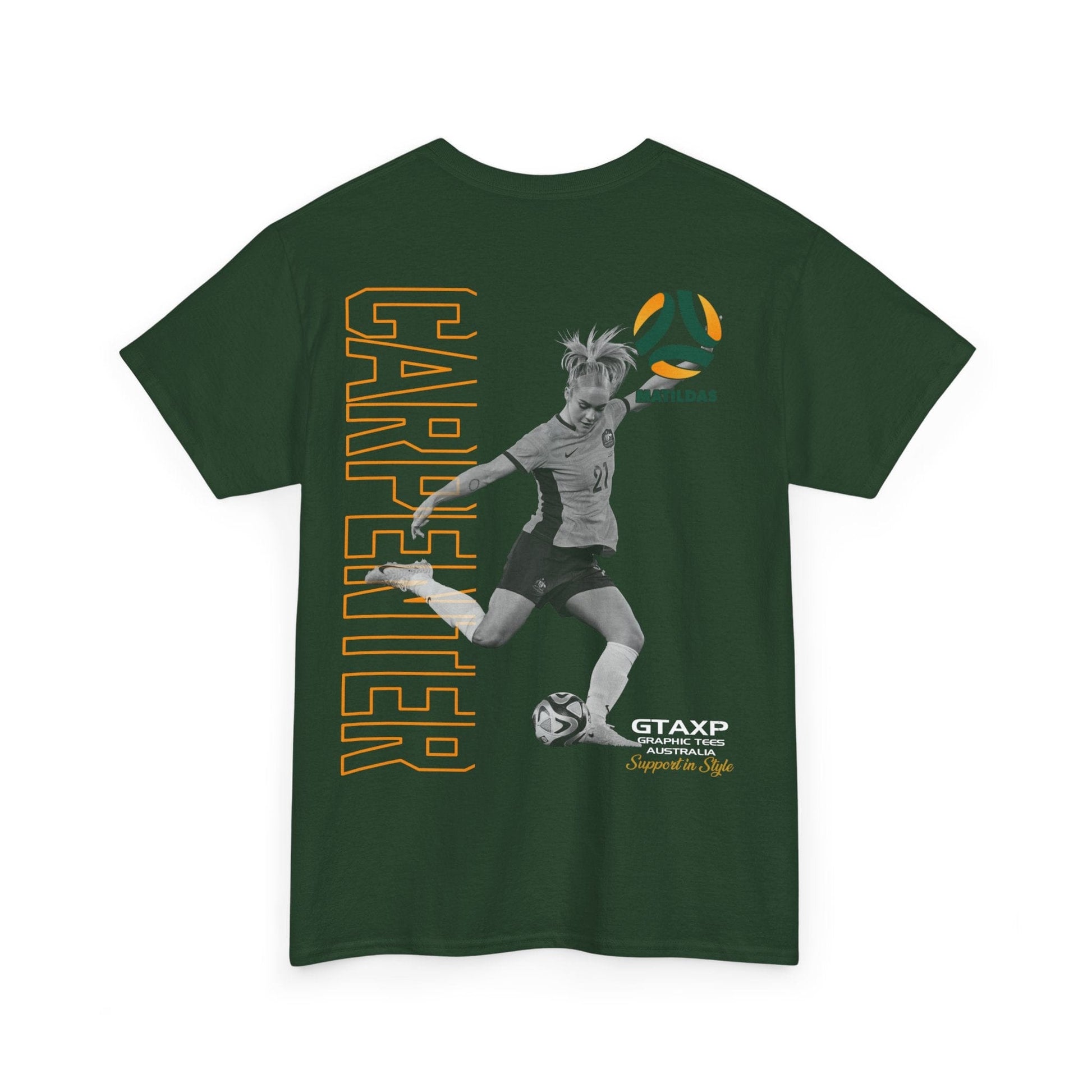 Ellie Carpenter Matildas Duo Graphic Tee Graphic Tees Australia Graphic T-Shirt Australia -  Cool Graphic T-Shirts Online -  Ellie Carpenter Matildas Duo T-Shirt | Matildas T-Shirts Australia