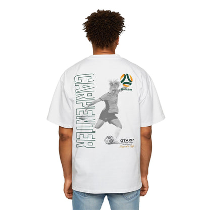 Ellie Carpenter Matildas Duo Oversized Tee Graphic Tees Australia White / S Graphic T-Shirt Australia -  Cool Graphic T-Shirts Online -  Ellie Carpenter Matildas Duo Oversized Tee | Australian Matildas Apparel