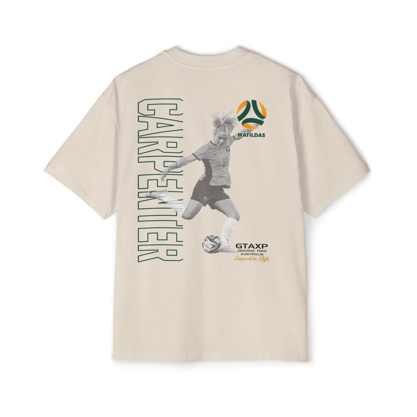 Ellie Carpenter Matildas Duo Oversized Tee Graphic Tees Australia Graphic T-Shirt Australia -  Cool Graphic T-Shirts Online -  Ellie Carpenter Matildas Duo Oversized Tee | Australian Matildas Apparel