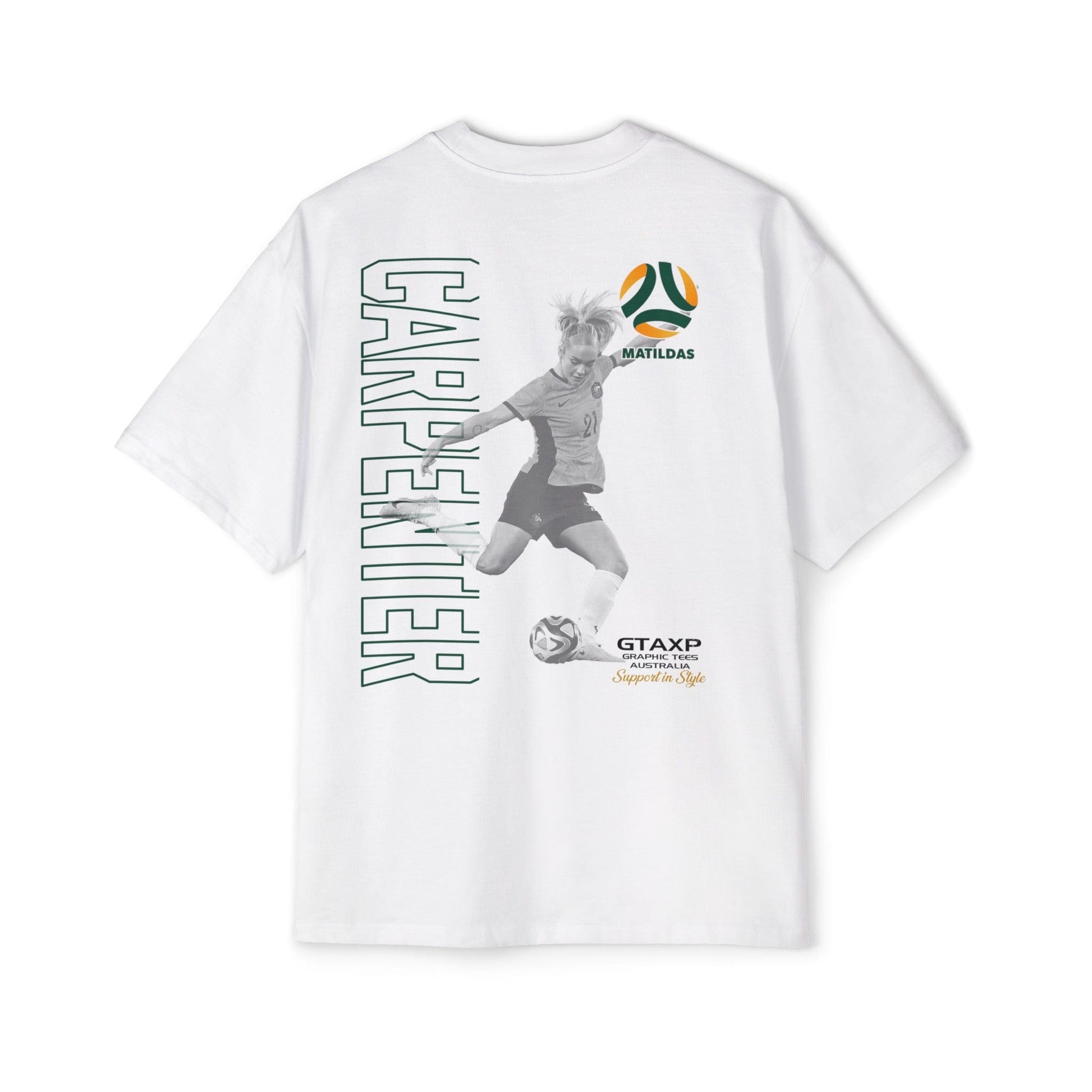 Ellie Carpenter Matildas Duo Oversized Tee Graphic Tees Australia Graphic T-Shirt Australia -  Cool Graphic T-Shirts Online -  Ellie Carpenter Matildas Duo Oversized Tee | Australian Matildas Apparel