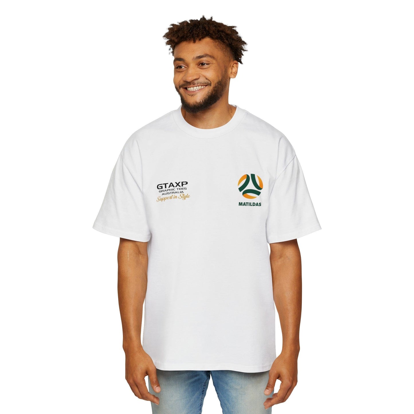 Ellie Carpenter Matildas Duo Oversized Tee Graphic Tees Australia Graphic T-Shirt Australia -  Cool Graphic T-Shirts Online -  Ellie Carpenter Matildas Duo Oversized Tee | Australian Matildas Apparel