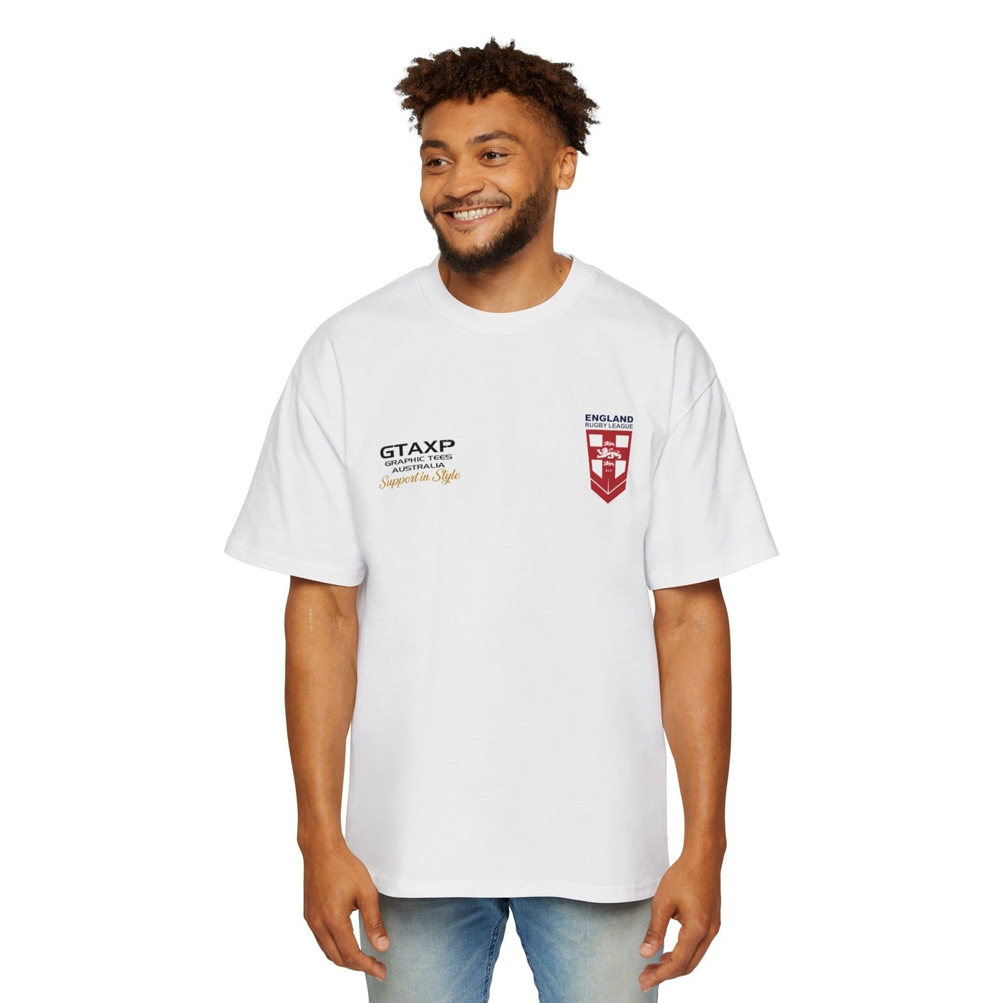 England Lions World Cup Oversized Tee Graphic Tees Australia Graphic T-Shirt Australia -  Cool Graphic T-Shirts Online -  England Lions World Cup Oversized Tee | England Rugby League T-Shirt