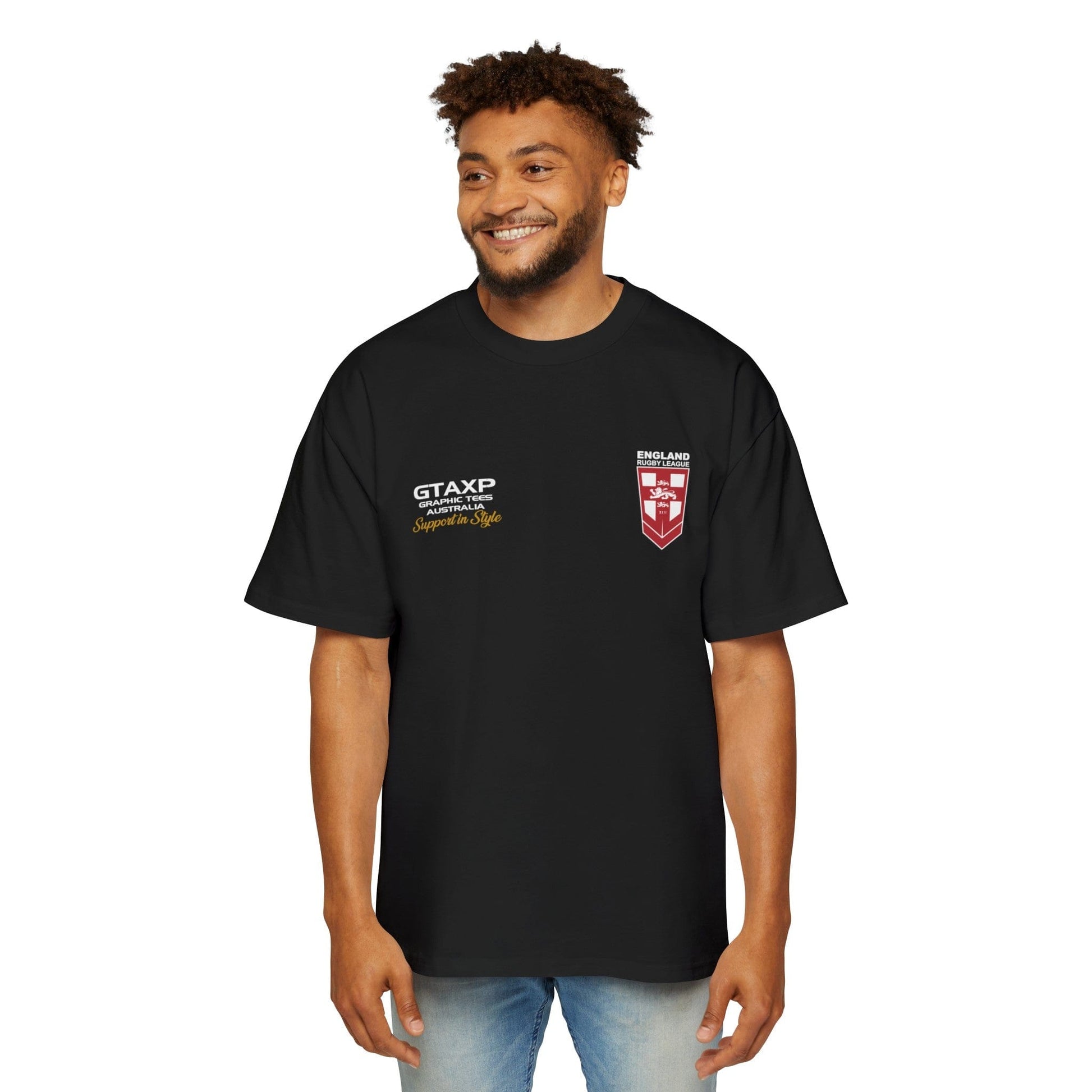 England Lions World Cup Oversized Tee Graphic Tees Australia Graphic T-Shirt Australia -  Cool Graphic T-Shirts Online -  England Lions World Cup Oversized Tee | England Rugby League T-Shirt