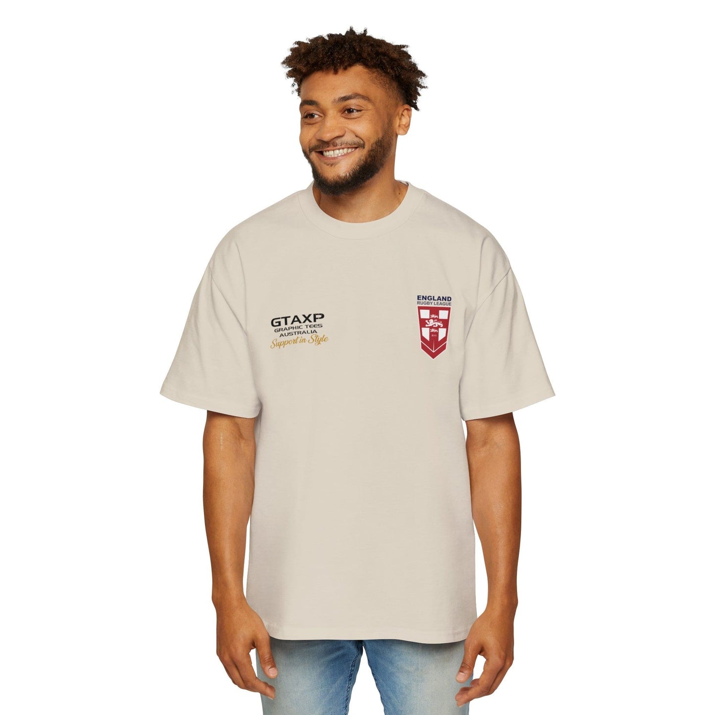 England Lions World Cup Oversized Tee Graphic Tees Australia Graphic T-Shirt Australia -  Cool Graphic T-Shirts Online -  England Lions World Cup Oversized Tee | England Rugby League T-Shirt