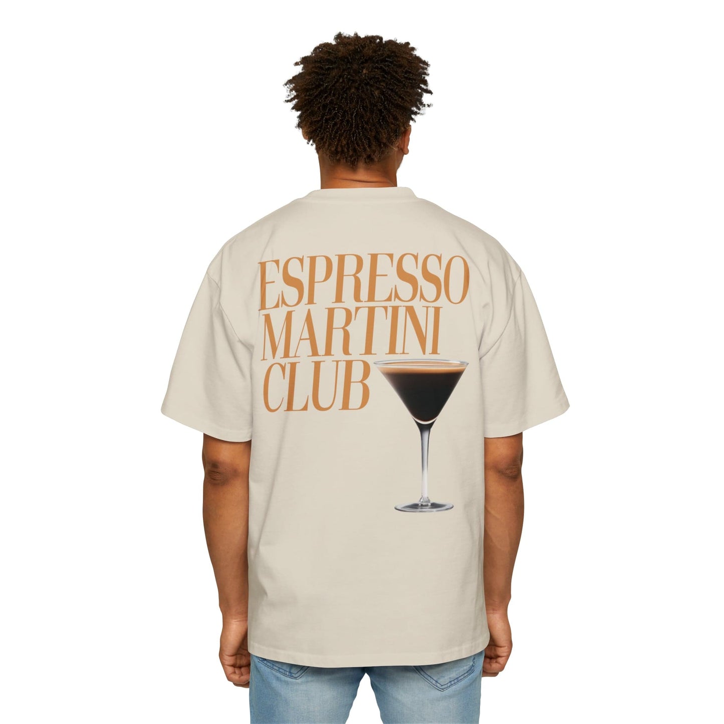 Espresso Martini Club Oversized Tee Graphic Tees Australia Ecru / S Graphic T-Shirt Australia -  Cool Graphic T-Shirts Online - 