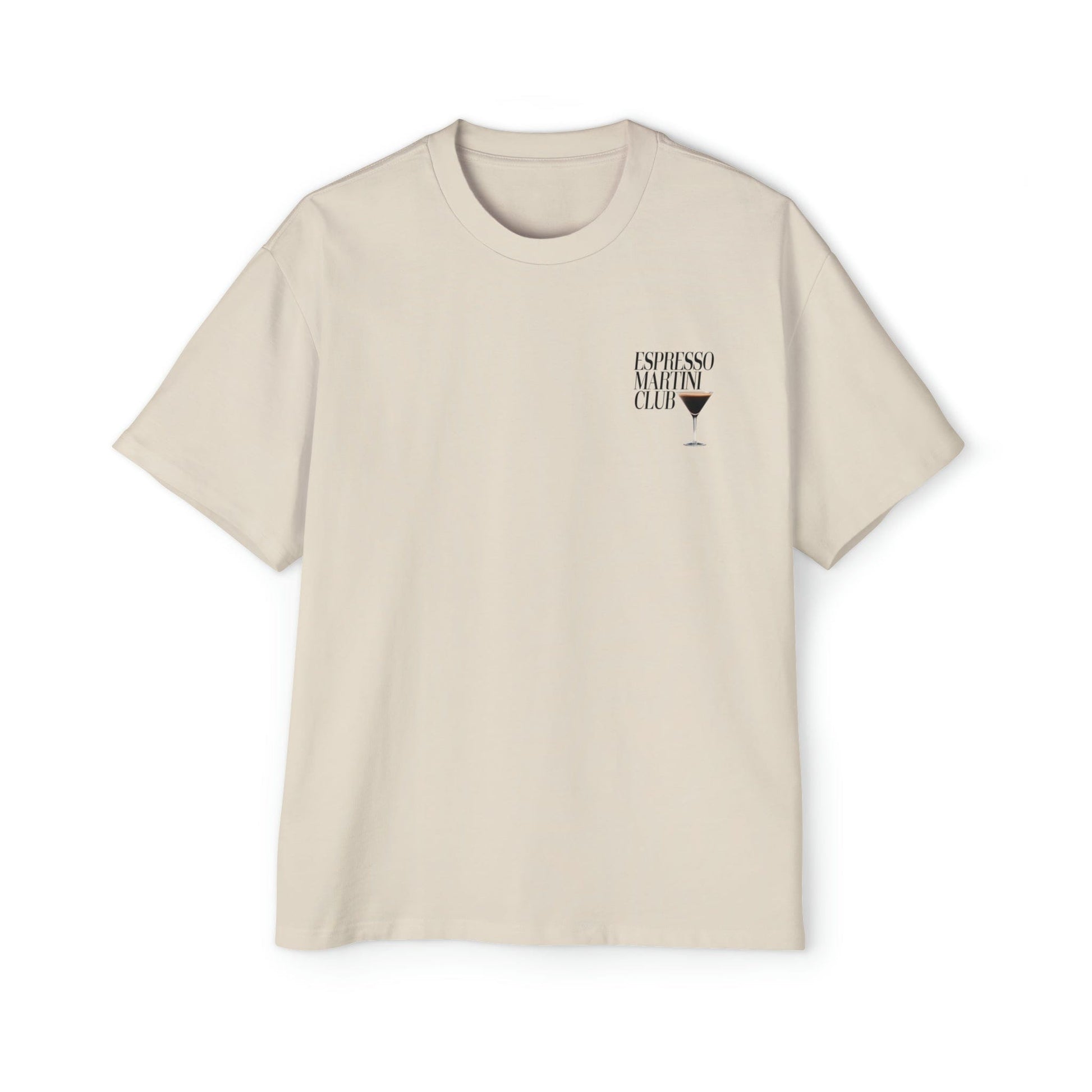 Espresso Martini Club Oversized Tee Graphic Tees Australia Graphic T-Shirt Australia -  Cool Graphic T-Shirts Online - 