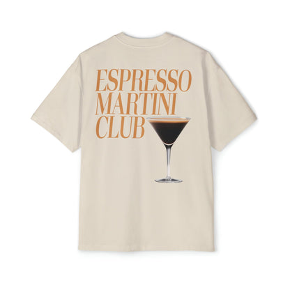 Espresso Martini Club Oversized Tee Graphic Tees Australia Graphic T-Shirt Australia -  Cool Graphic T-Shirts Online - 