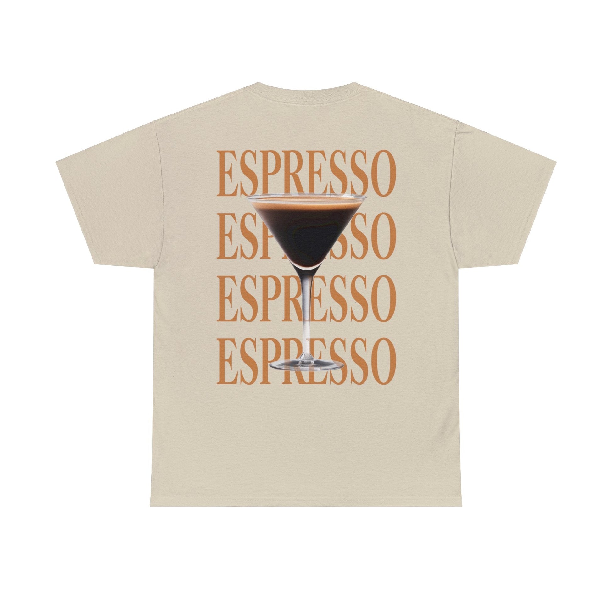 Espresso Martini Graphic Tee Graphic Tees Australia Sand / S Graphic T-Shirt Australia -  Cool Graphic T-Shirts Online -  Espresso Martini T-Shirt | Funny Graphic T-Shirt