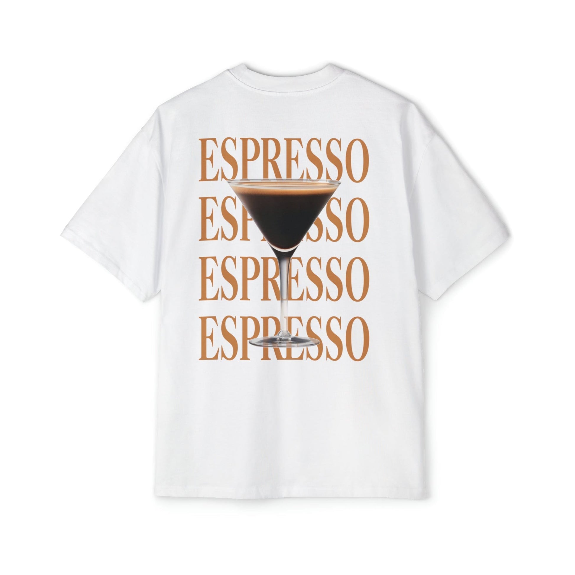 Espresso Martini Oversized Tee Graphic Tees Australia White / S Graphic T-Shirt Australia -  Cool Graphic T-Shirts Online -  Espresso Martini Oversized Tee | Oversized T-Shirts Australia