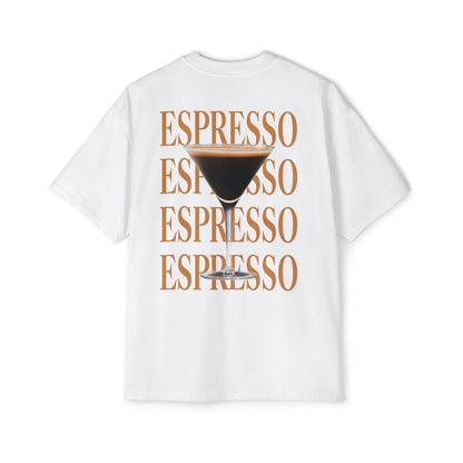 Espresso Martini Oversized Tee Graphic Tees Australia White / S Graphic T-Shirt Australia -  Cool Graphic T-Shirts Online -  Espresso Martini Oversized Tee | Oversized T-Shirts Australia