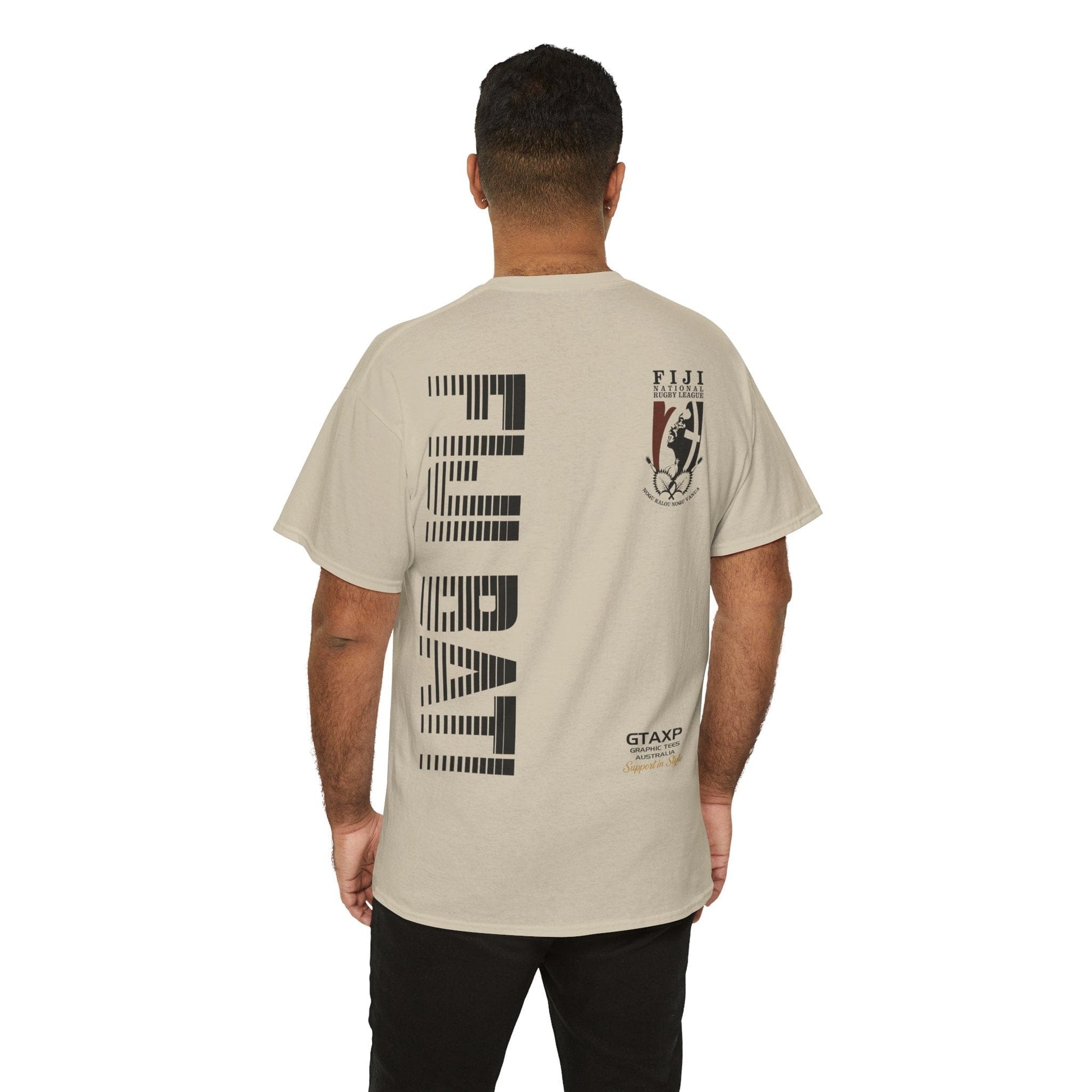 Fiji Bati World Cup Graphic Tee Graphic Tees Australia Sand / S Graphic T-Shirt Australia -  Cool Graphic T-Shirts Online -  Fiji Bati World Cup T-Shirt | Fiji Bati World Cup Merchandise