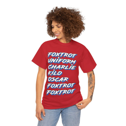 Foxtrot Uniform Charlie Kilo Graphic Tee Graphic Tees Australia Graphic T-Shirt Australia -  Cool Graphic T-Shirts Online -  Foxtrot Uniform Charlie Kilo T-Shirt | Rude Offensive T-Shirts Australia