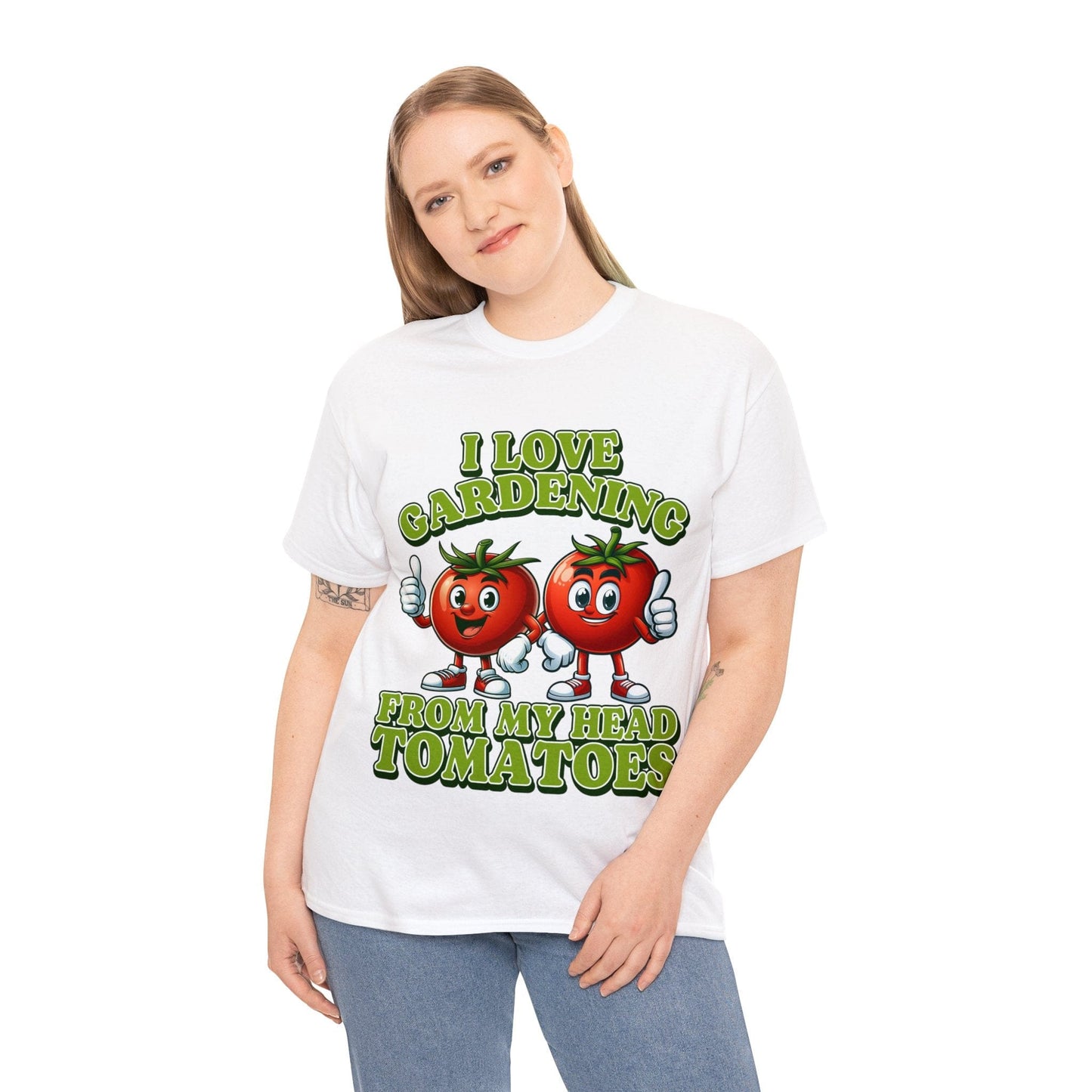 From My Head Tomatoes Graphic Tee Graphic Tees Australia Graphic T-Shirt Australia -  Cool Graphic T-Shirts Online -  I Love Gardening, From My Head Tomatoes T-Shirt