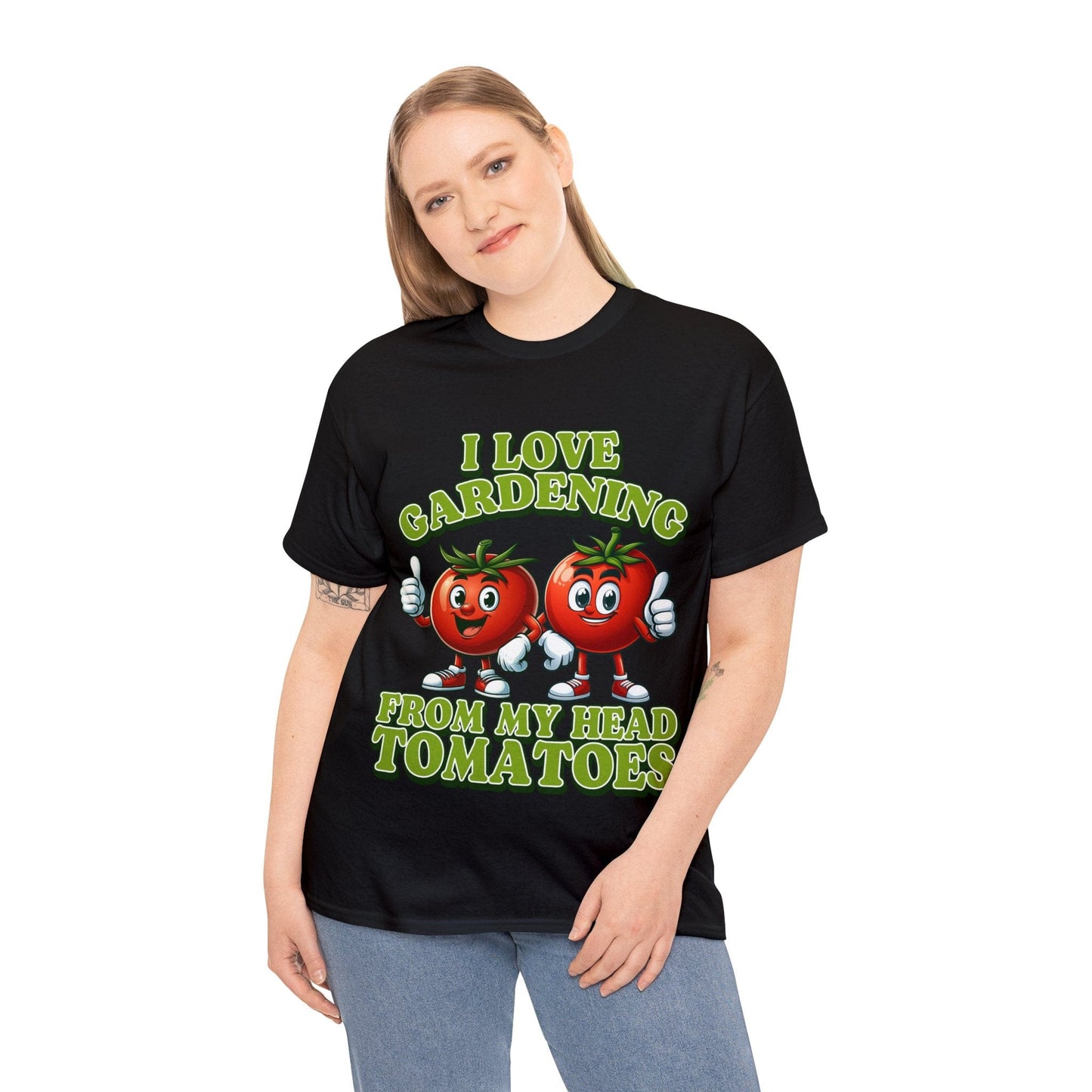 From My Head Tomatoes Graphic Tee Graphic Tees Australia Black / S Graphic T-Shirt Australia -  Cool Graphic T-Shirts Online -  I Love Gardening, From My Head Tomatoes T-Shirt