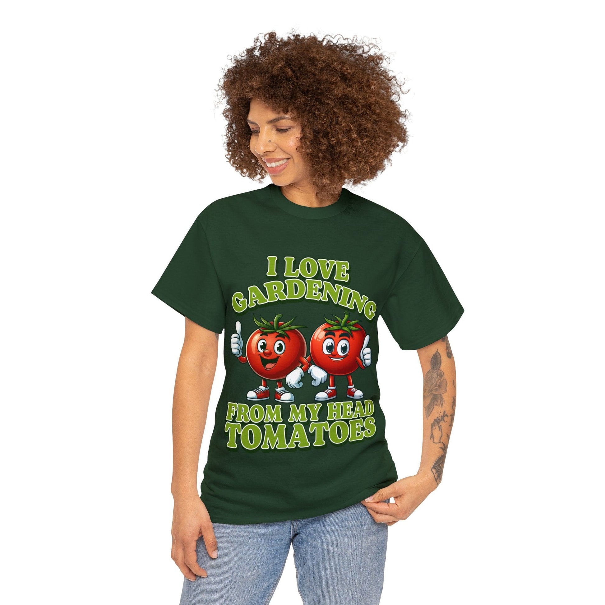 From My Head Tomatoes Graphic Tee Graphic Tees Australia Graphic T-Shirt Australia -  Cool Graphic T-Shirts Online -  I Love Gardening, From My Head Tomatoes T-Shirt