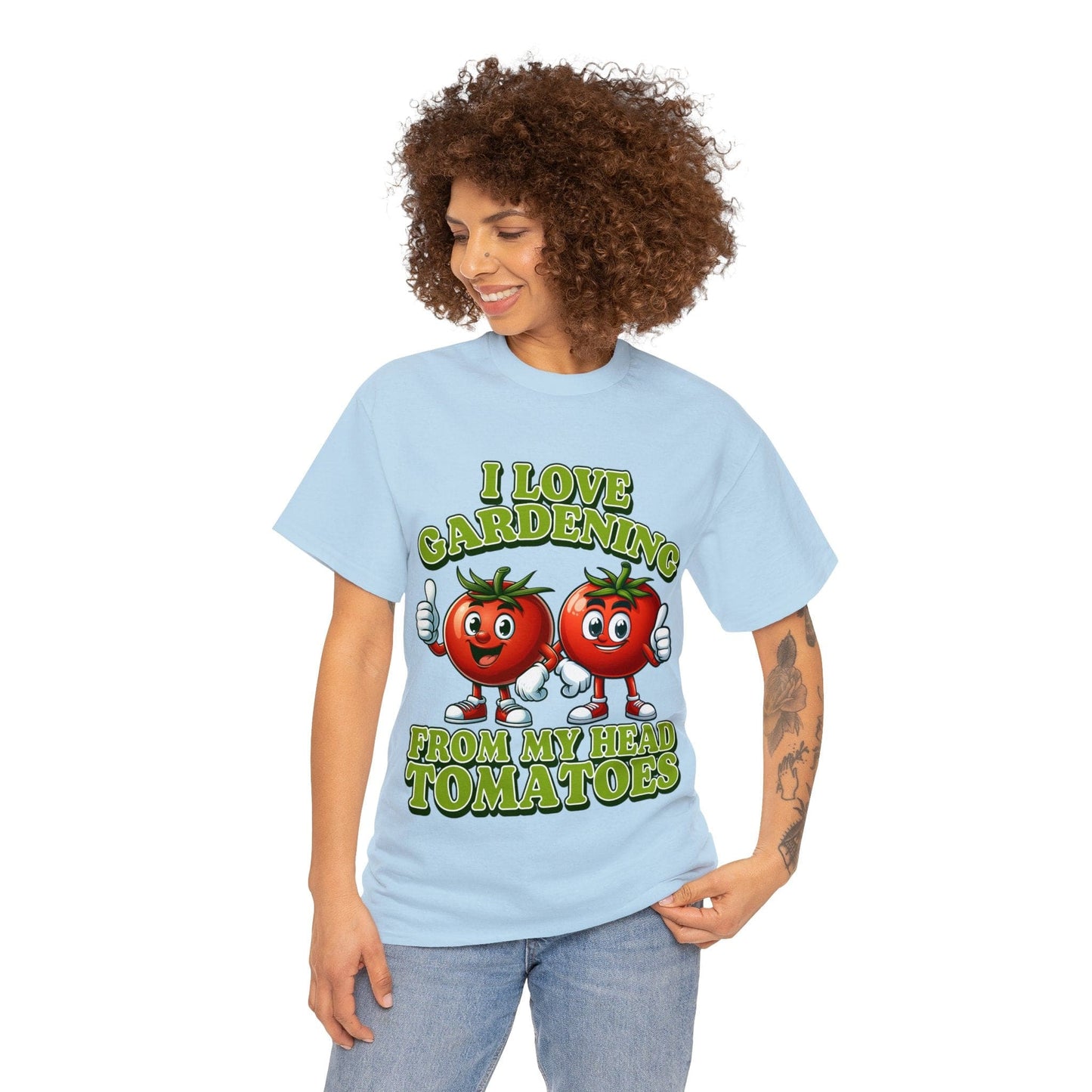 From My Head Tomatoes Graphic Tee Graphic Tees Australia Graphic T-Shirt Australia -  Cool Graphic T-Shirts Online -  I Love Gardening, From My Head Tomatoes T-Shirt